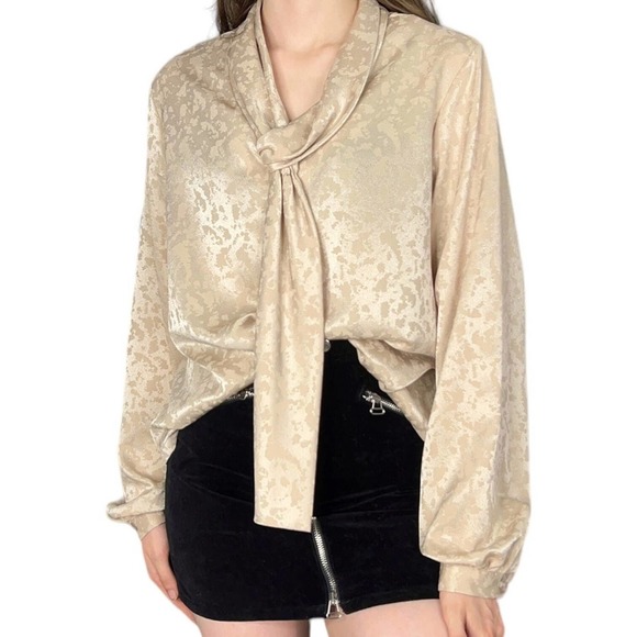 Vintage Tops - Vintage NA MA of California Gold Blouse